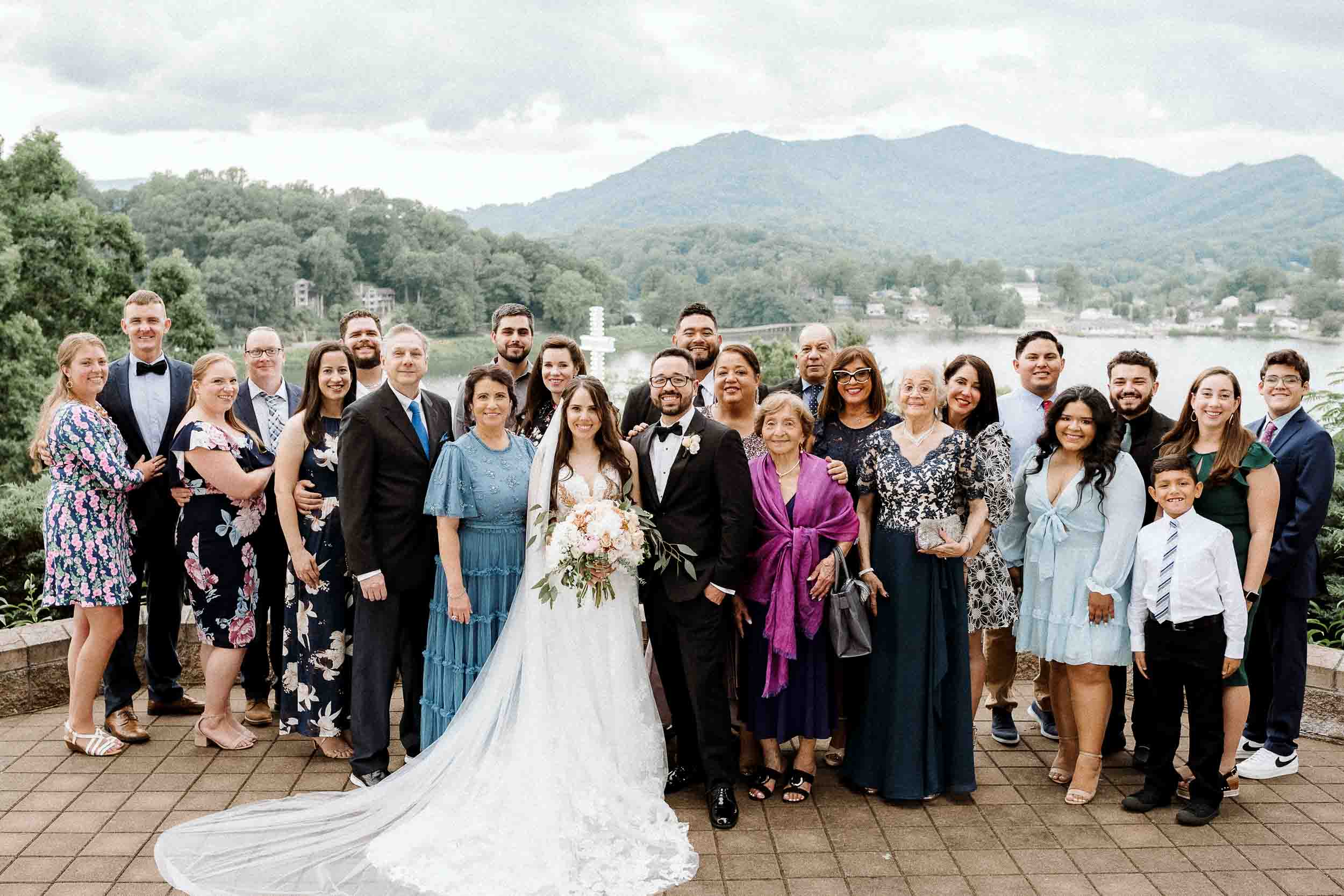 Family at Lake Junaluska Wedding