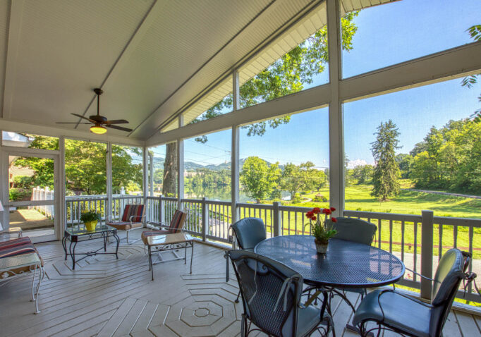 Porch of vacation rental home