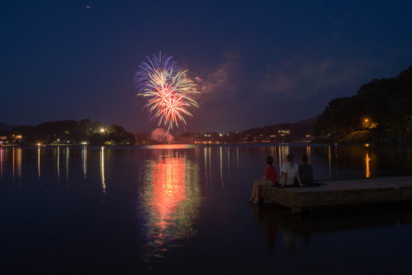 Fireworks over Lake Junaluska