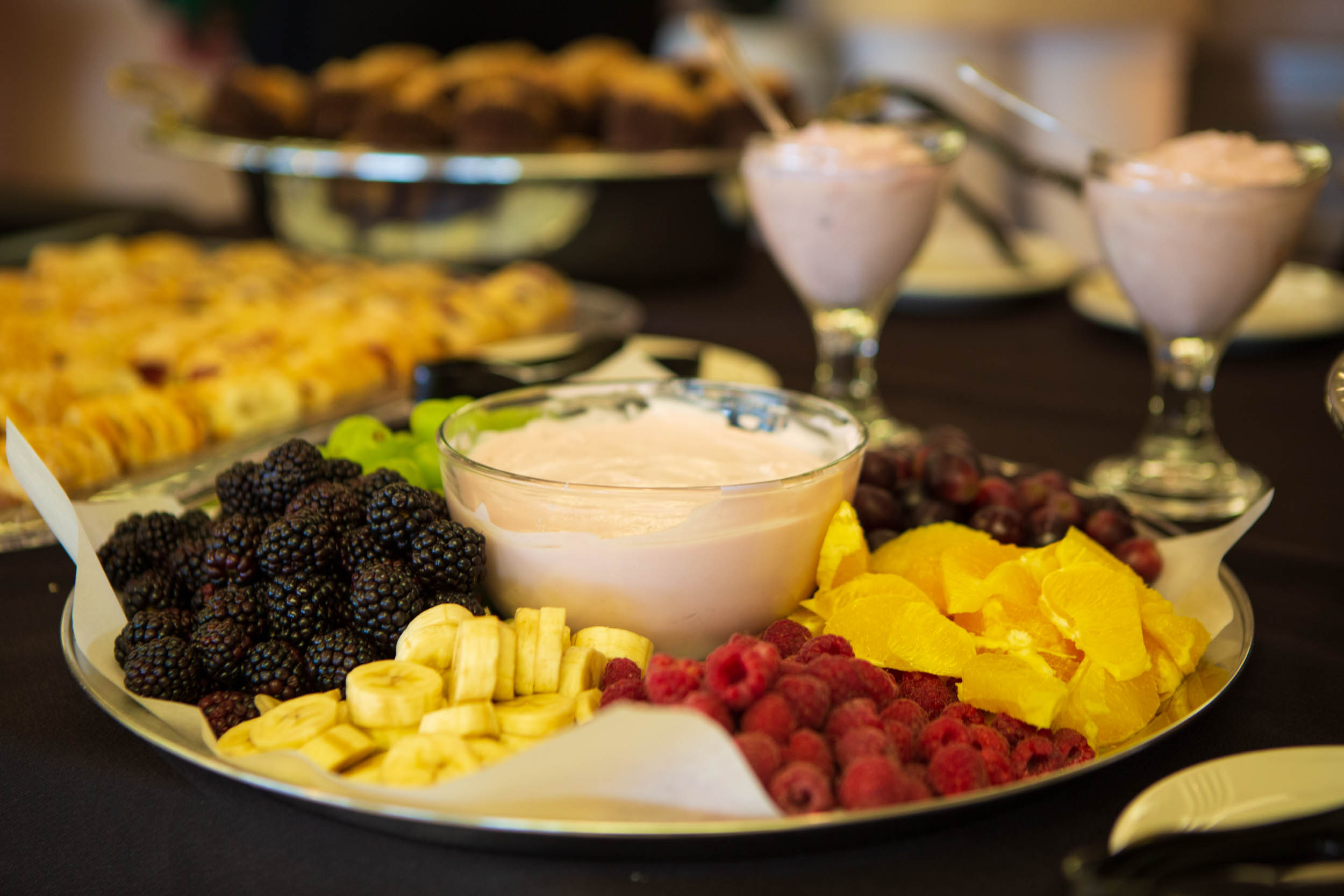 Fruit tray at Lake Junaluska dining