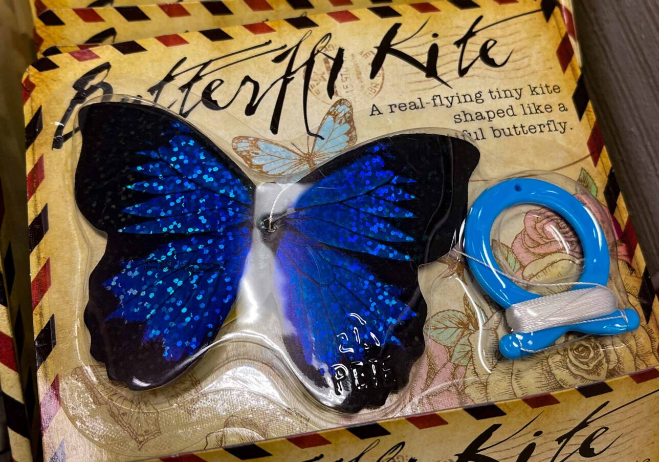 Butterfly kite for sale at Junaluska Gifts & Grounds