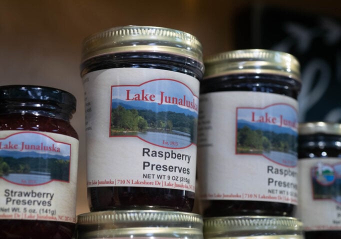 Merchandise displayed at Junaluska Gifts and Grounds
