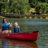 Mom and daughter canoe trip at Lake Junaluska