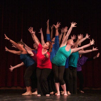 Performers dancing during Lake Junaluska Music and Worship Arts Week