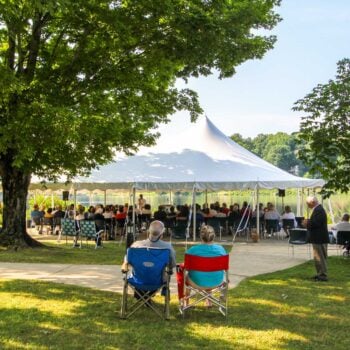 Summer Worship at Lakeside Tent
