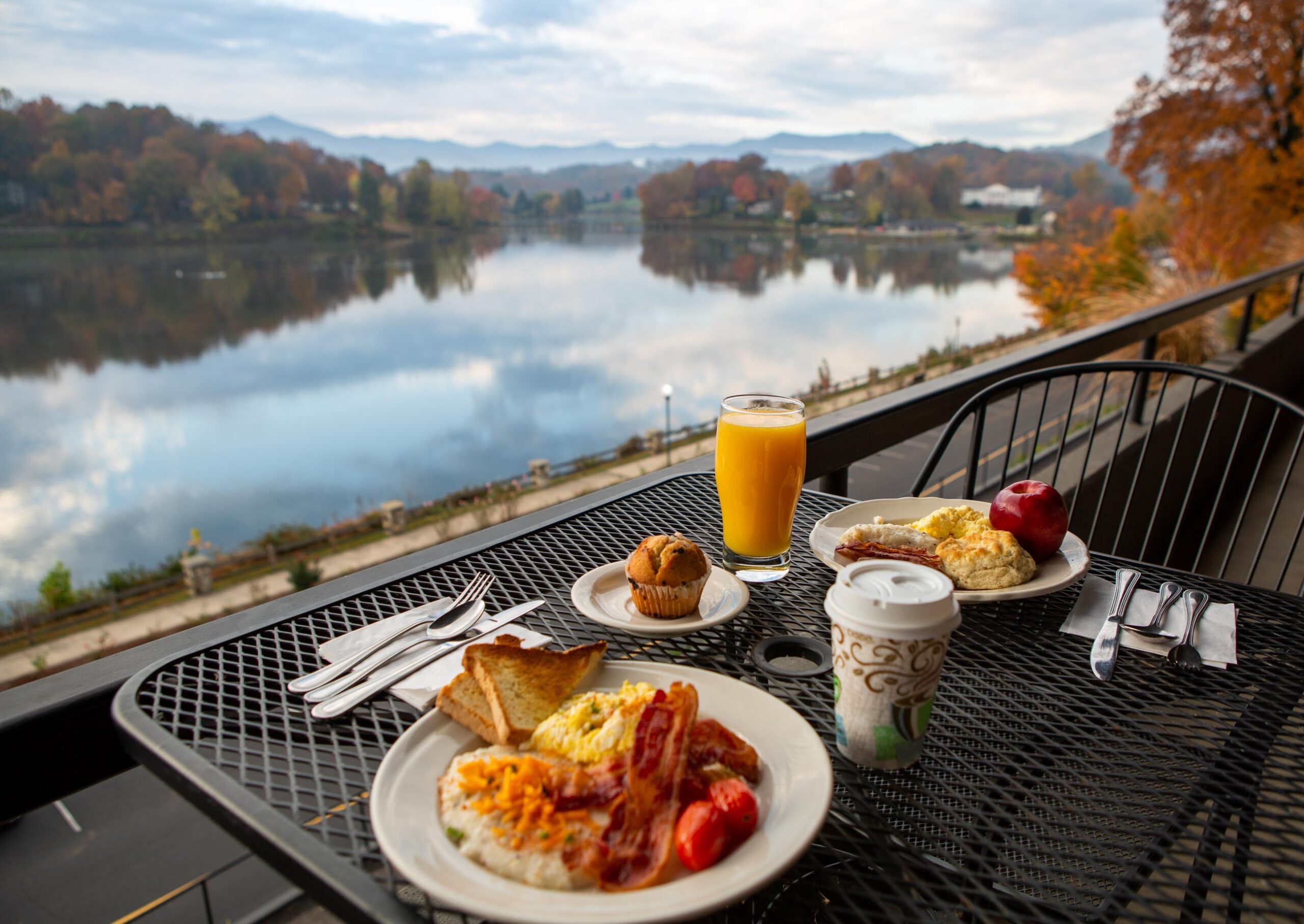 Breakfast with a view