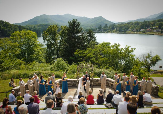 Wedding at Lake Junaluska Amphitheater