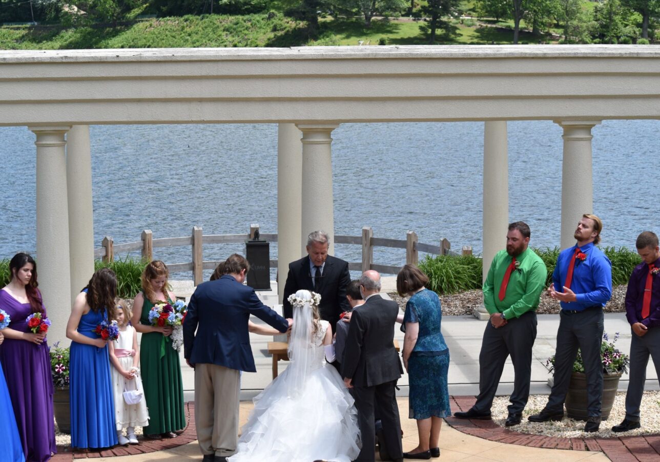 Wedding ceremony at the Colonnade