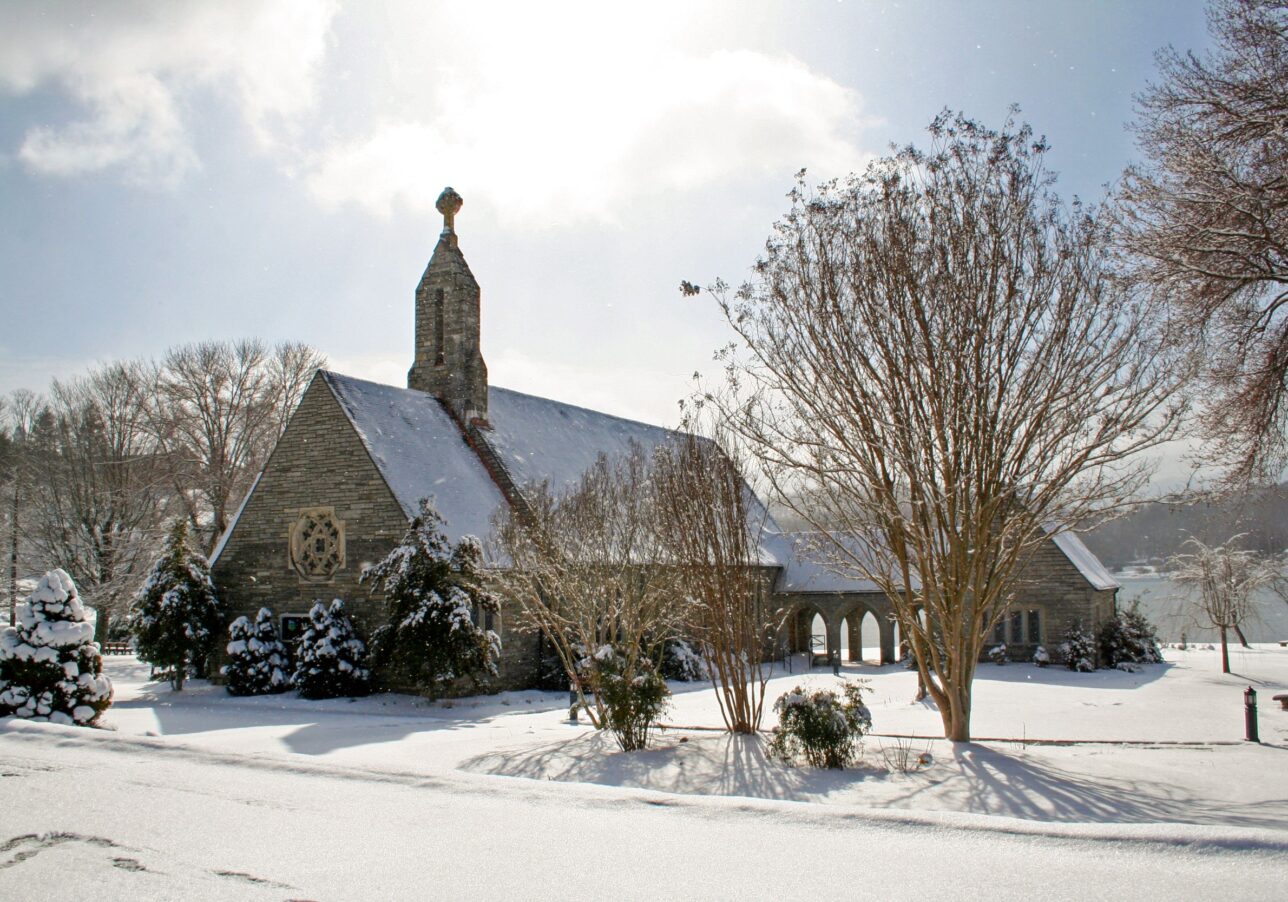 Memorial Chapel in the Snow