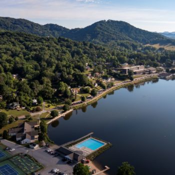 Lake Junaluska recreation aerial