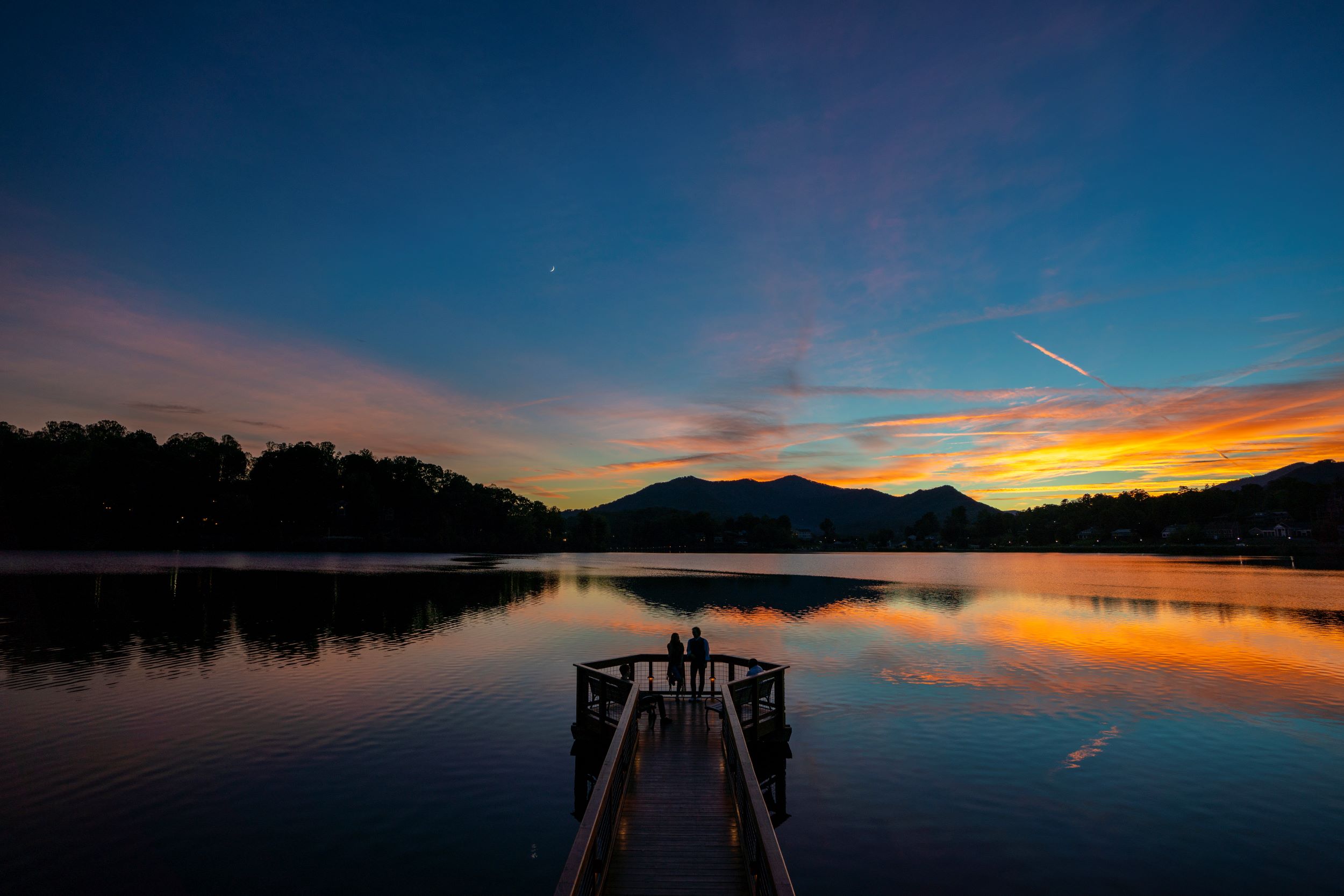 Sunset at Lake Junaluska's Fishing and Meditation Pier