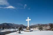 Winter Youth Retreat - Cross in the Snow