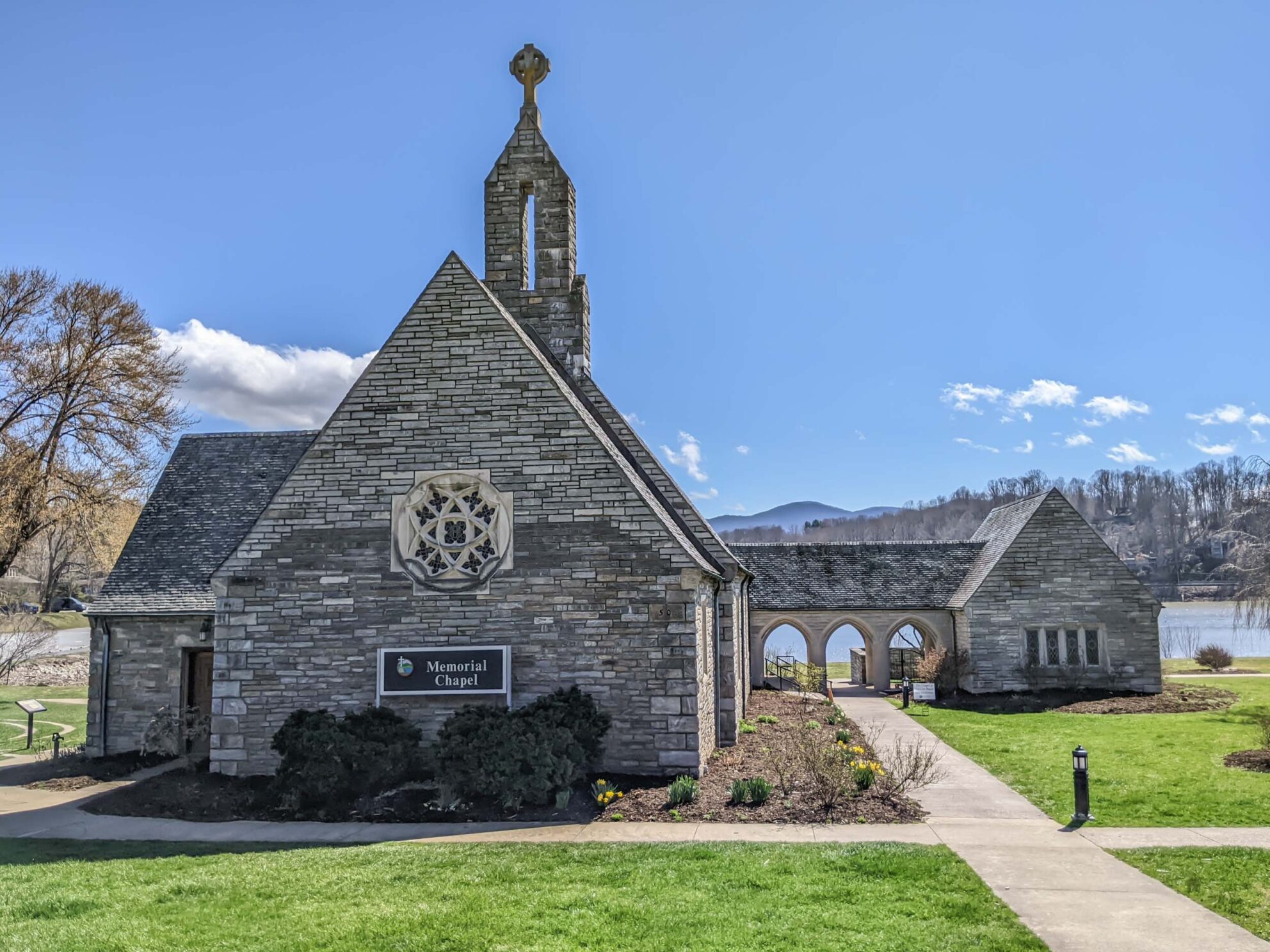 Memorial Chapel in early spring