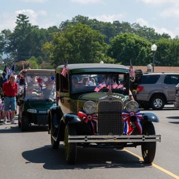 Classic Cars in the Independence Day Parade