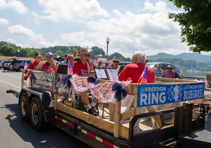 Haywood Community Band performs in the Fourth of July parade-1