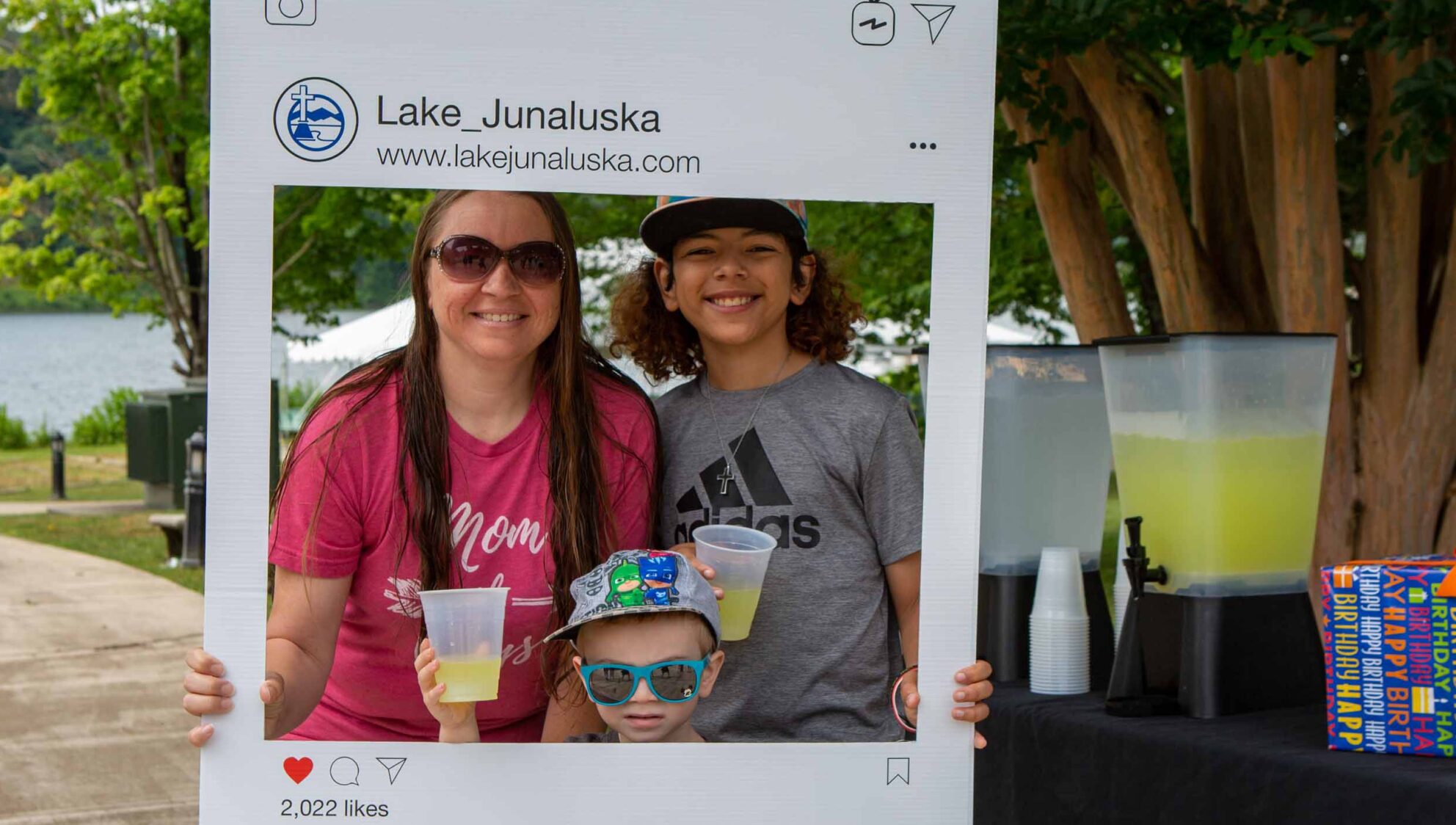 Lake Junaluska Day selfie station