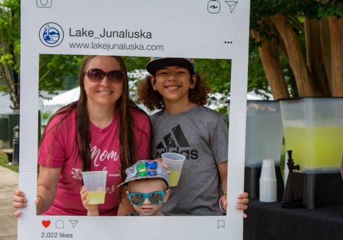 Lake Junaluska Day selfie station
