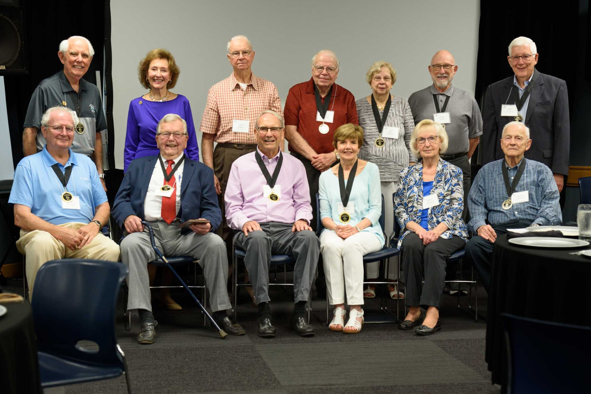 Junaluska Leadership Award honoreees with 2023 recipient George Fields front row second from left (Photo by Lisa Stockton Howell)