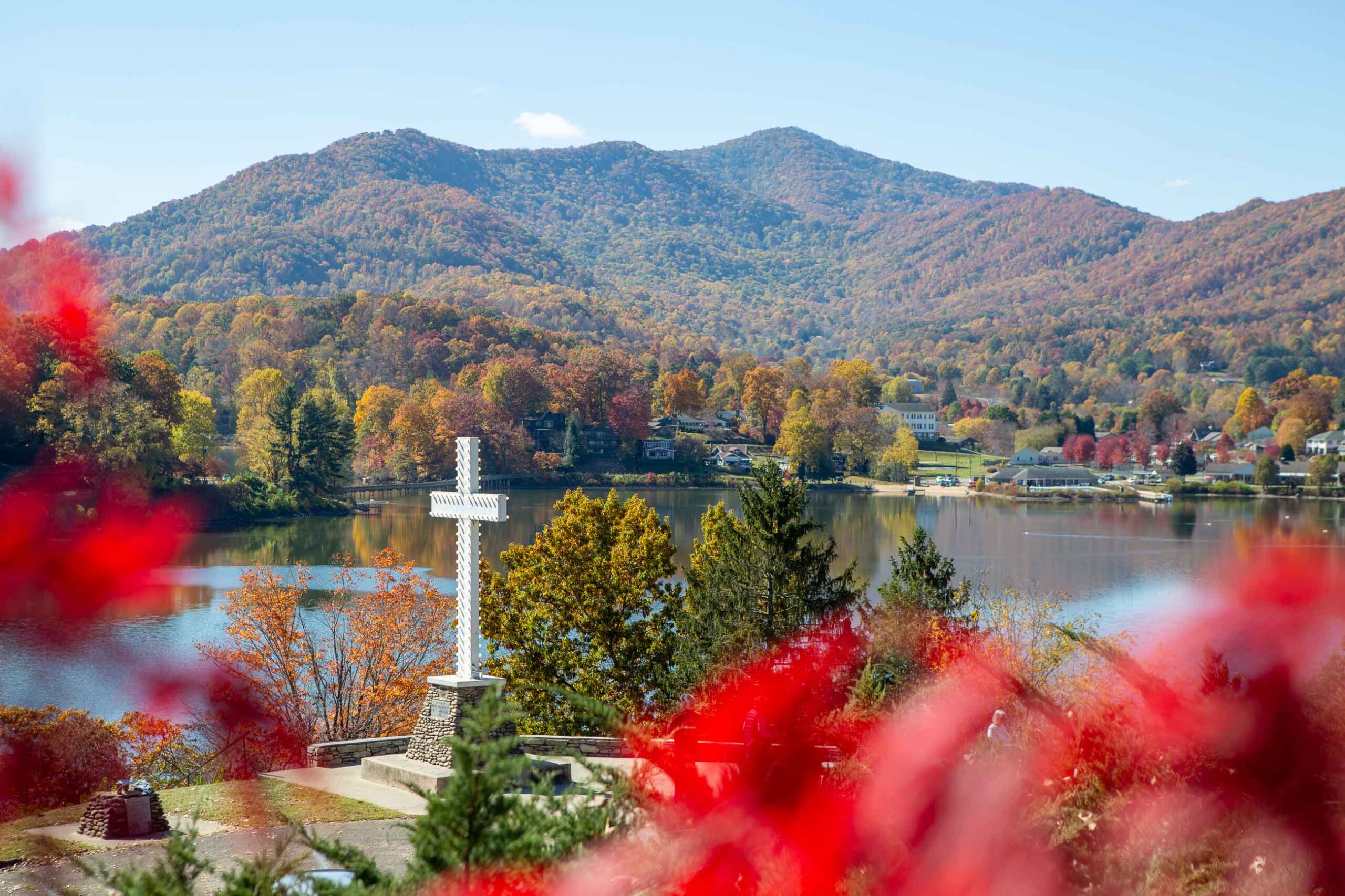 Fall at Inspiration Point at Lake Junaluska