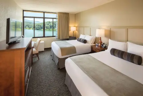 The Terrace Hotel lakeside room at Lake Junaluska