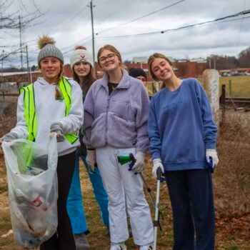 Lake Junaluska Winter Youth Mission Stream Cleanup