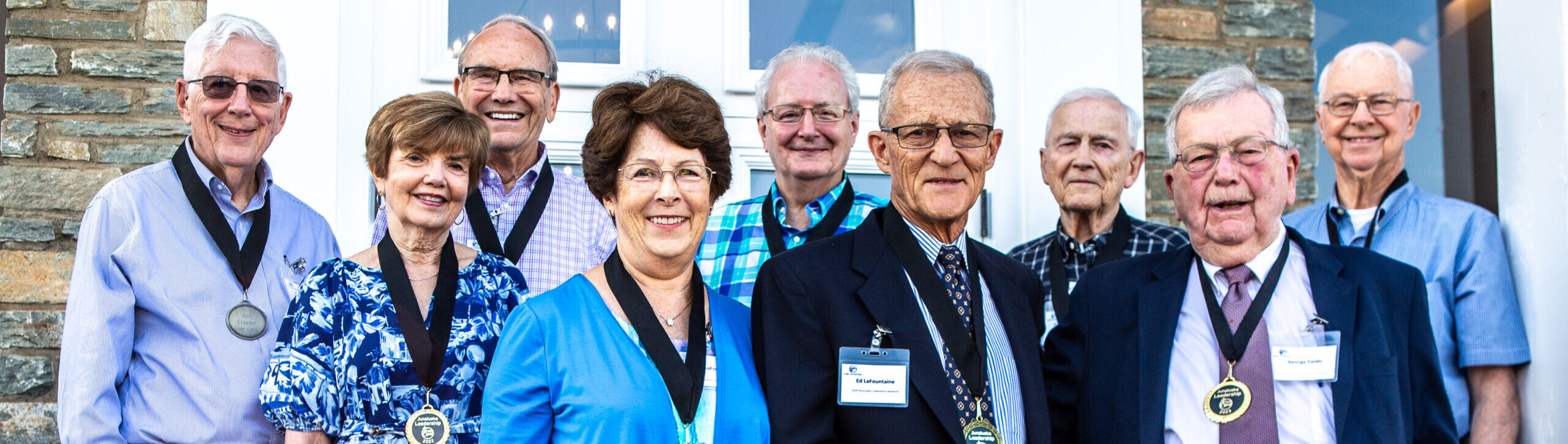 Ed and Judy LaFountaine and past award winners of Junaluska Leadership Award