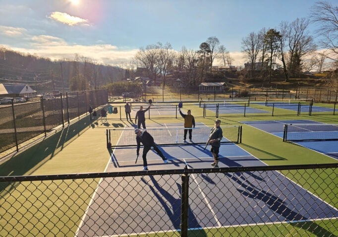 New pickleball courts are open and ready for play.