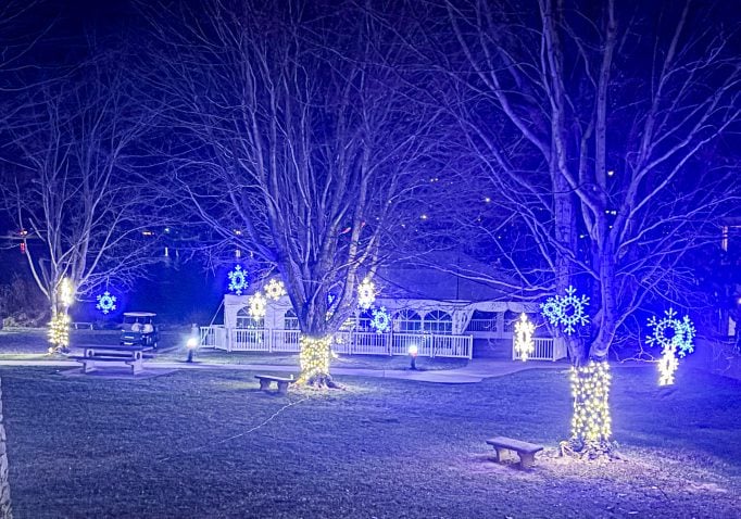 Lake Junaluska has a new walk-through lights display called Lights at the Lake.