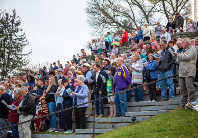 The Easter Sunrise Service at Lake Junaluska begins at 7 a.m. Easter Sunday.