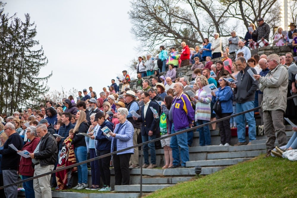 The Easter Sunrise Service at Lake Junaluska begins at 7 a.m. Easter Sunday.