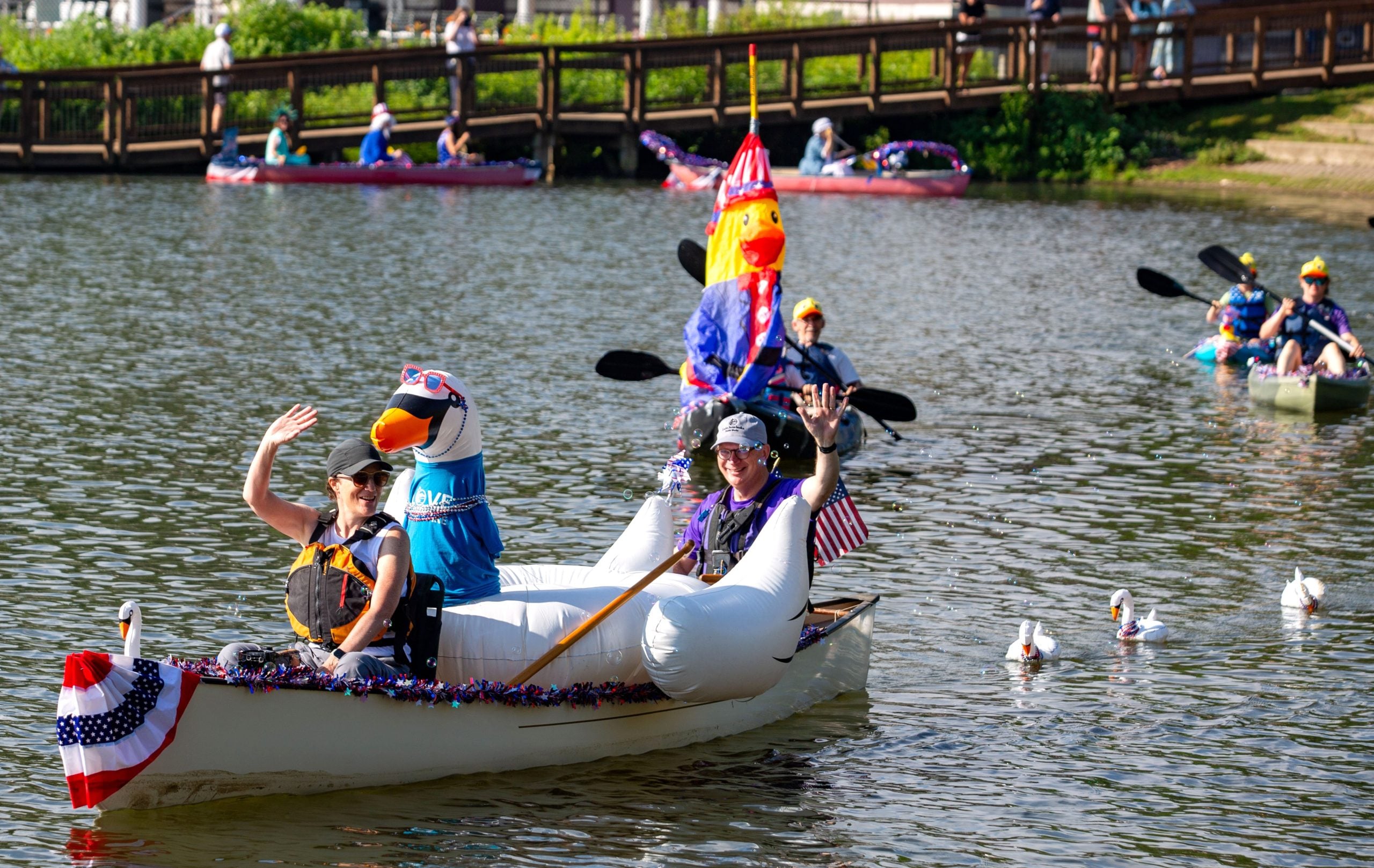 The popular flotilla is part of the Lake Junaluska Independence Week Celebration.